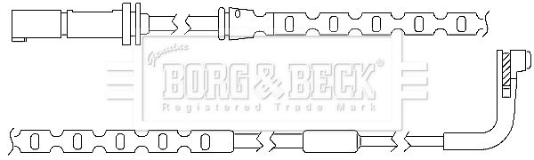 BORG & BECK Сигнализатор, износ тормозных колодок BWL3035